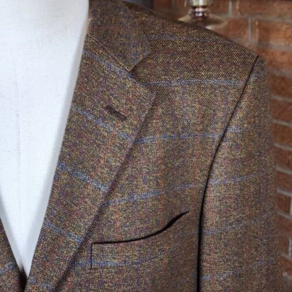 Vintage Union Made Tallia Uomo 100% Worsted Wool Sport coat Blazer Size 42L - Picture 3 of 6